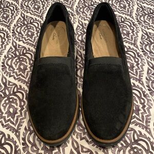 Clarks suede loafer